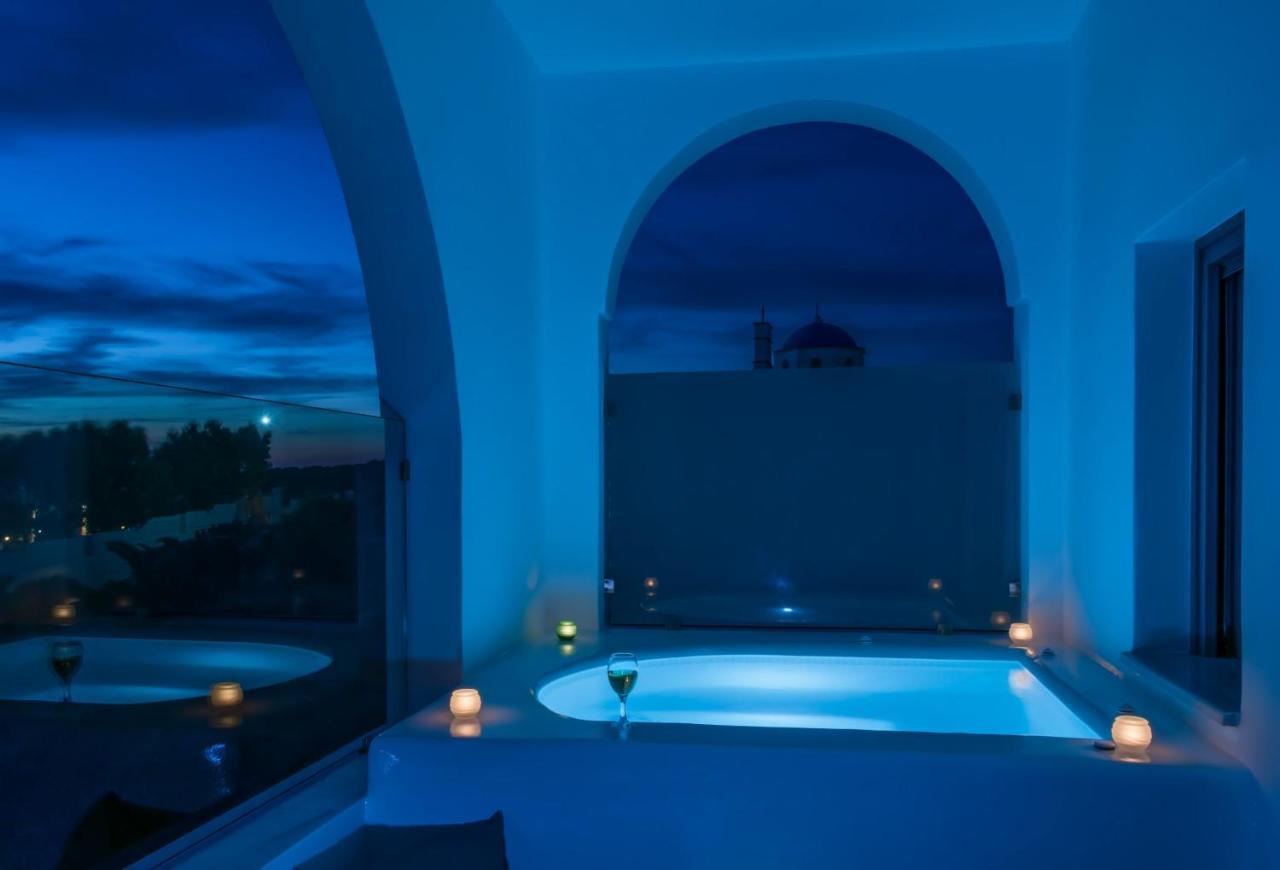 Aspronisi Luxury Villa With Caldera View Megalochori  Eksteriør bilde