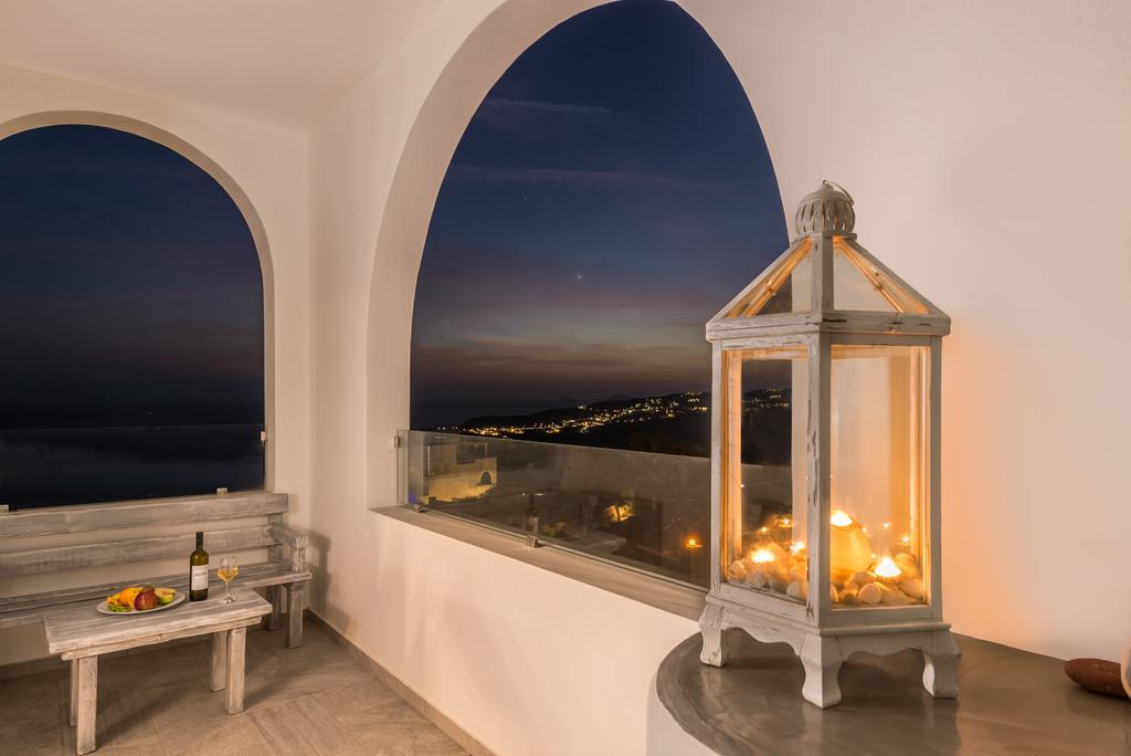 Aspronisi Luxury Villa With Caldera View Megalochori  Eksteriør bilde